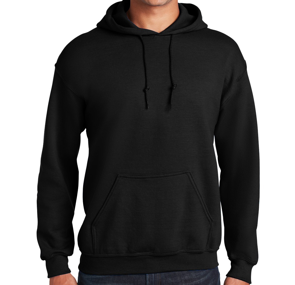 crnaa Hoodie sa tiskom po želji - Slika 1