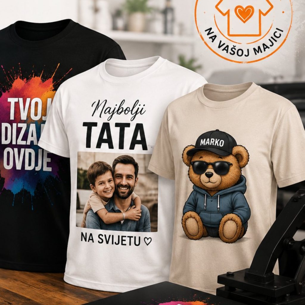 Personalizirane majice s tiskom po želji